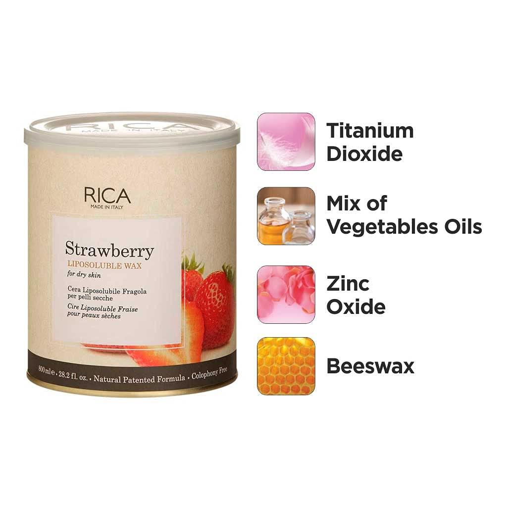 RICA Rica Strawberry Wax for Sensitive Skin Set of 2