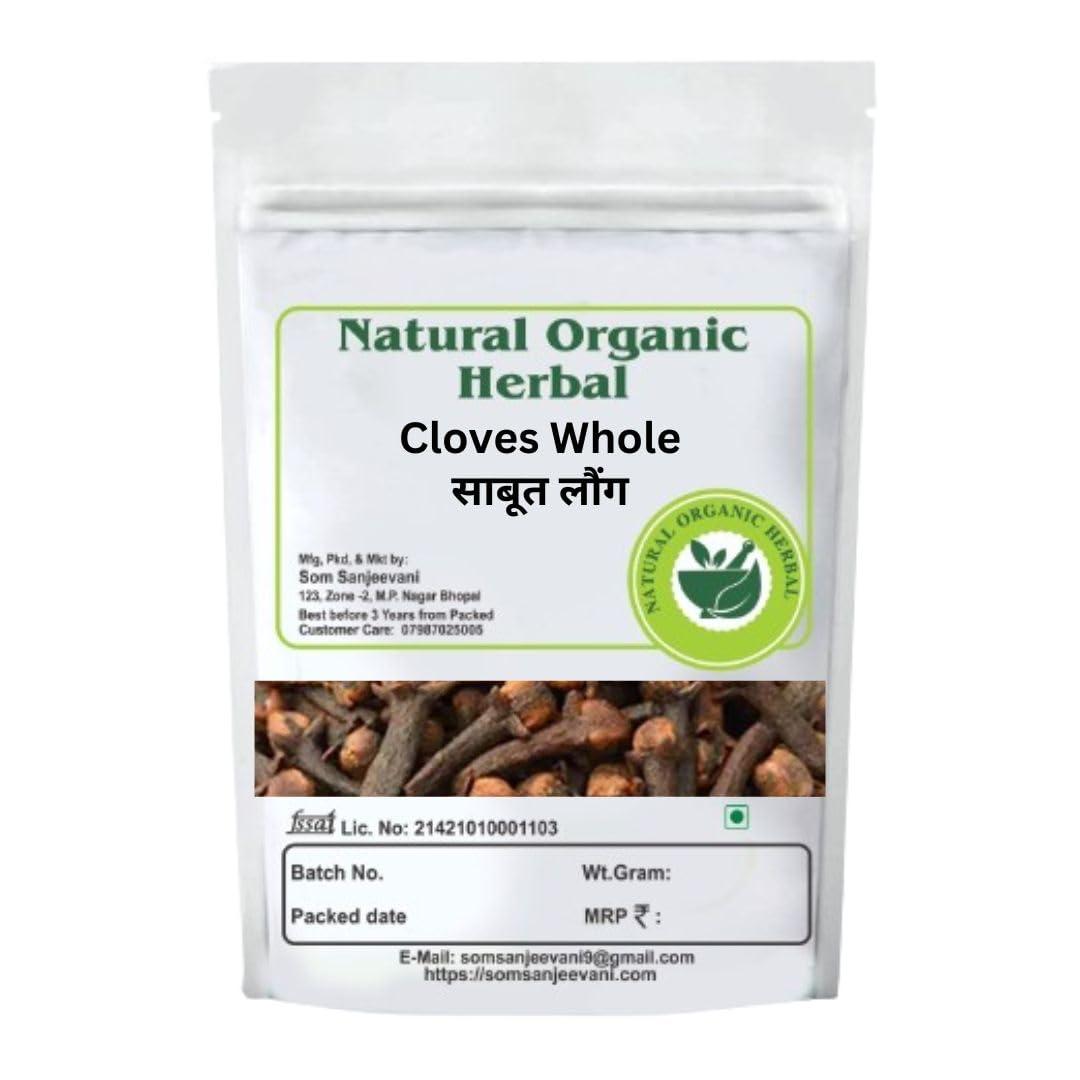 NATURAL ORGANIC HERBAL Natural Organic Herbal Cloves-Laung Whole | 100g Pack of 2 Each 50g |With 50 Gram imli seeds powder