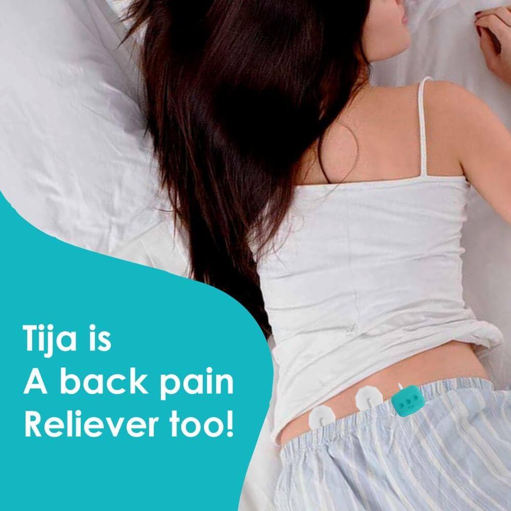Tija TIJA - Period Pain Relief Wearable Device Instant Relief from Menstrual Cramp & Period Pain Rechargeable 2-year warranty Easy to Wear Instant Pain Reliever with TENS Technology. Colour (Turquoise)