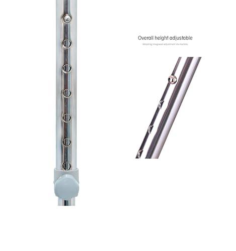 MUBBA MUBBA 4 Leg Walking Stick Height Adjustable Four Leg Cane Quadripid Stick Height Adjustable BLK