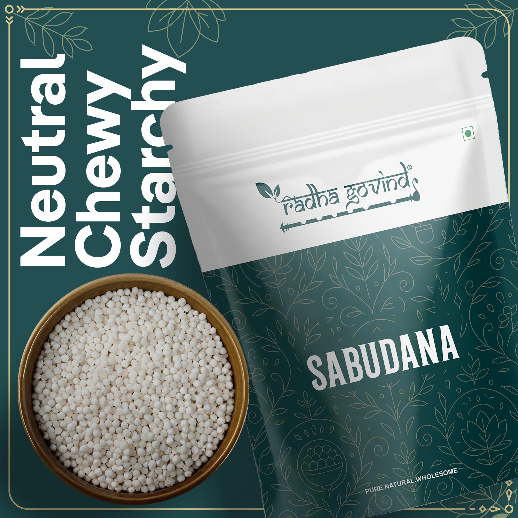 RADHA GOVIND Radha Govind Organic Sabudana | Sago | Tapioca 500 Gram