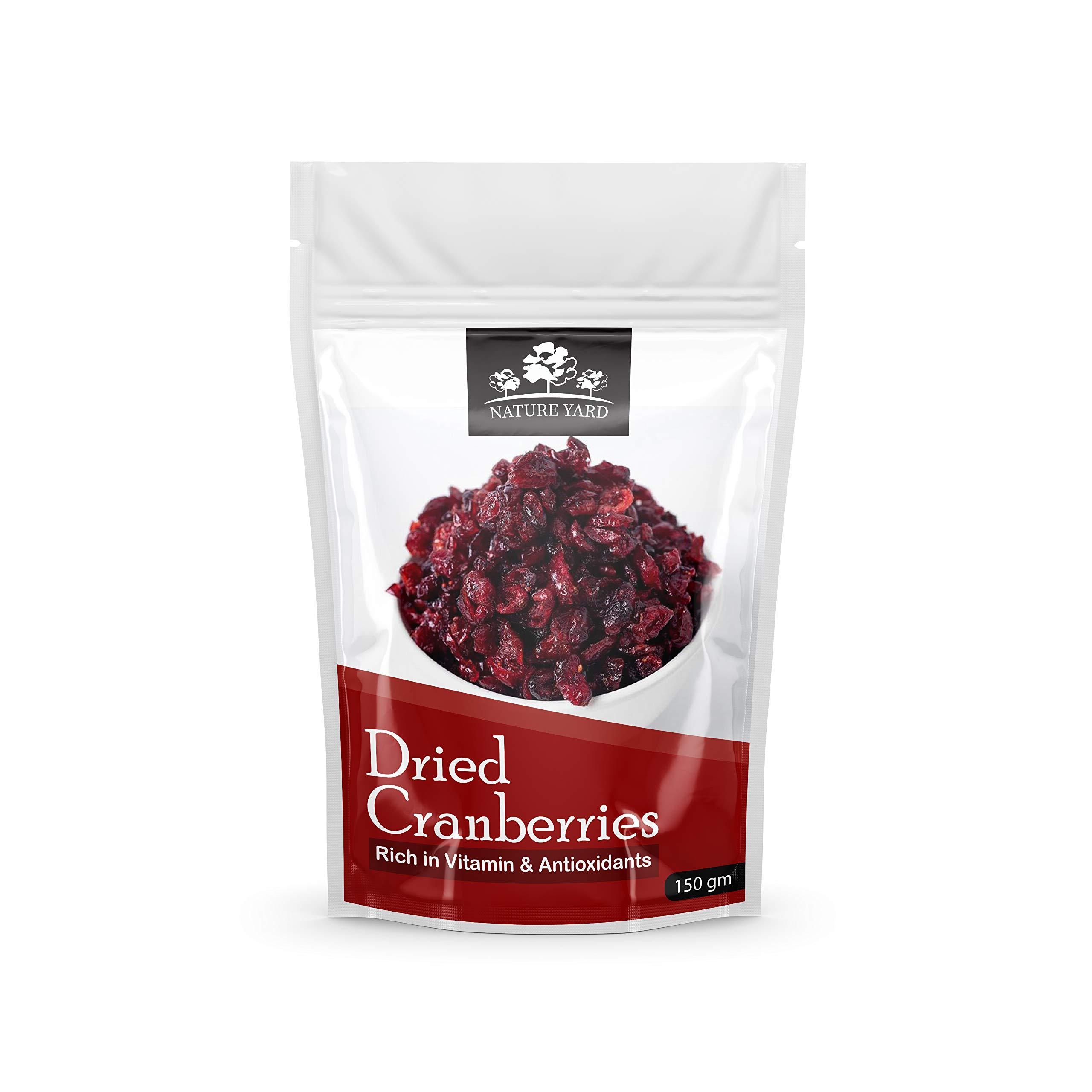 NATURE YARD NATURE YARD Whole Dried Cranberries Dry fruit - 150gm - Naturally Dried without artificial flavor