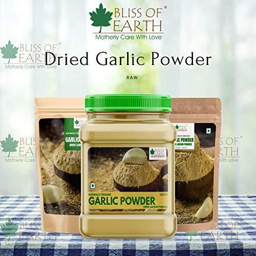 BLISS OF EARTH 2x1kg Naturally Organic Garlic Powder Dried For Cooking Pack Of 2