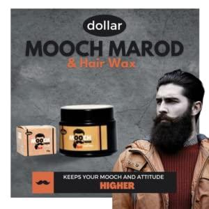 dollar Dollar Beard & Moustache Wax for Strong Hold, Beard Wax,25Gm(Pack Of 2)