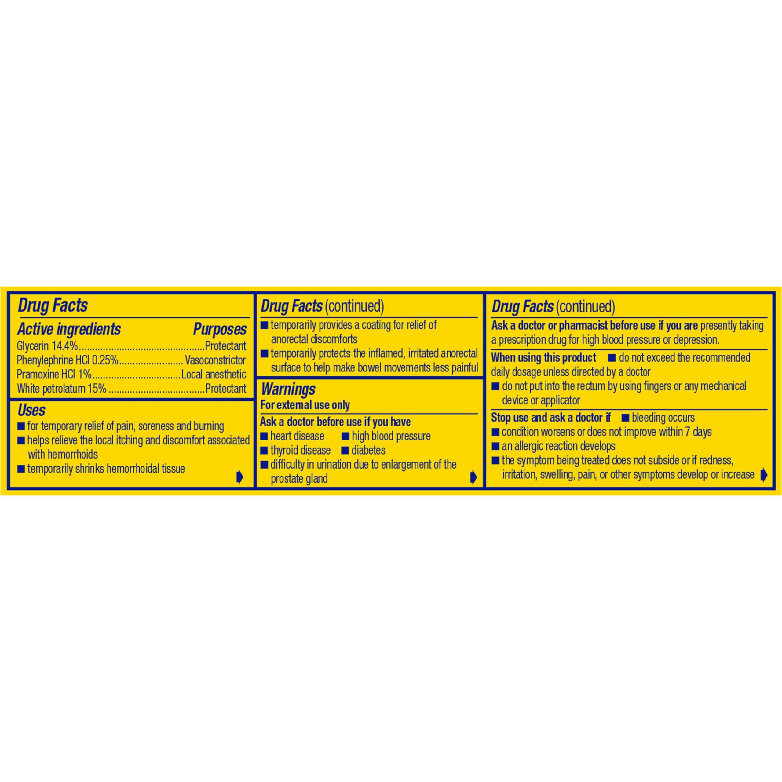 Preparation H PREPARATION H Hemorrhoid Symptom Treatment Cream (0.9 Ounce Tube), Maximum Strength Multi-Symptom Pain Relief with Aloe