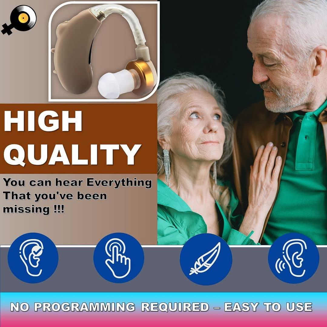 Enlinea Enlinea ENL-185 Behind-The-Ear (Bte) Hearing Aid Machine For Ear Old Age | Suitable For Mild To Moderate Hearing Loss (Pack of 1)