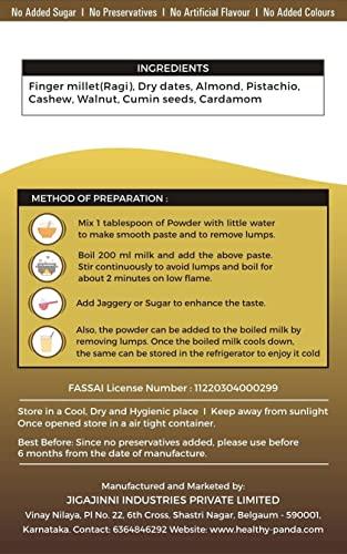 HEALTHY PANDA HEALTHY PANDA Organic Sprouted Ragi Dry Fruit Malt / Sprouted Ragi Health Mix(Health Mix) (Ragi Drink) (Sprouted Millet Mix)- 300 g (100 g x 3)