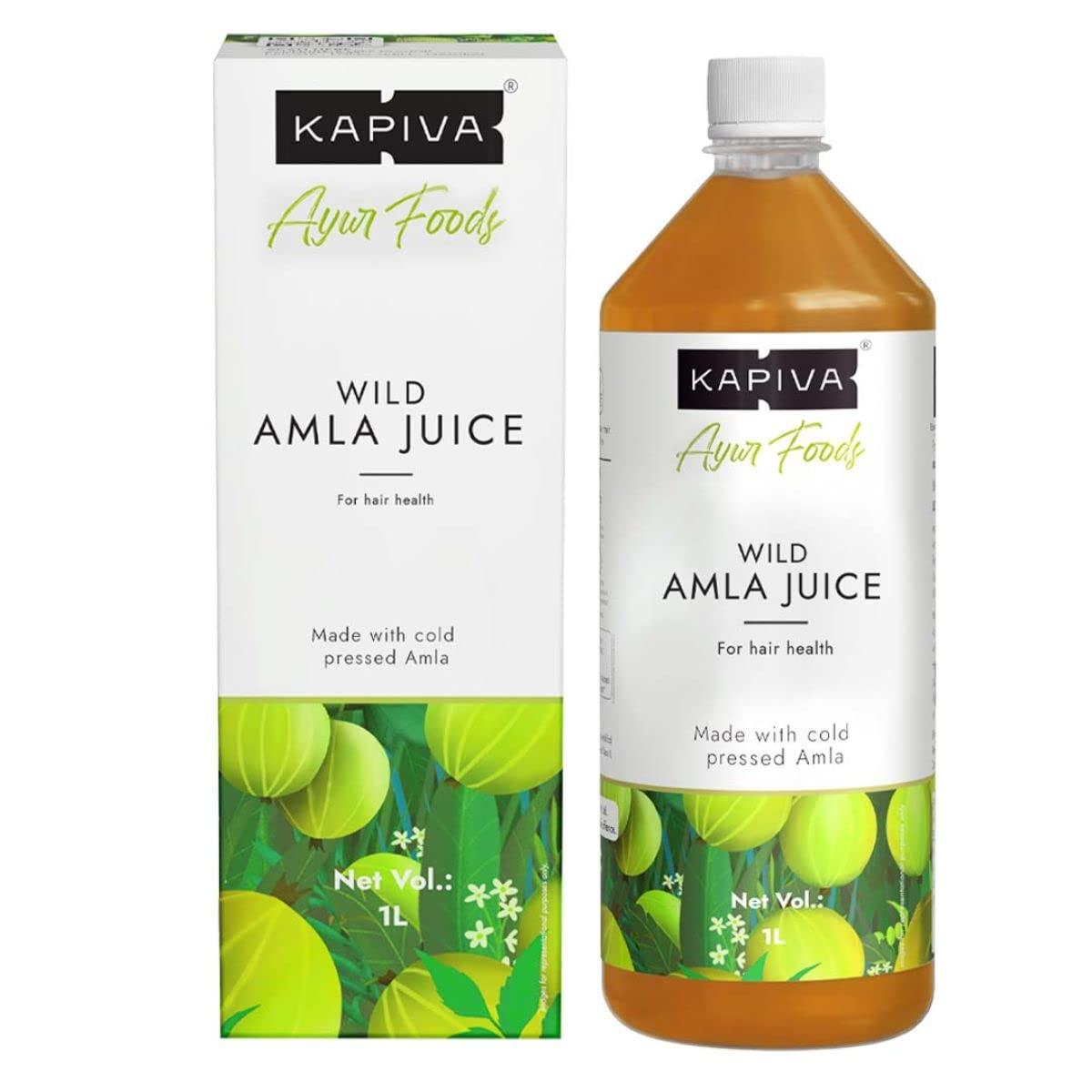 Kapiva Kapiva Wheatgrass Juice 1 L & Kapiva Wild Amla Juice 1L & Kapiva Thar Aloe Vera Juice (with Pulp) (1L)