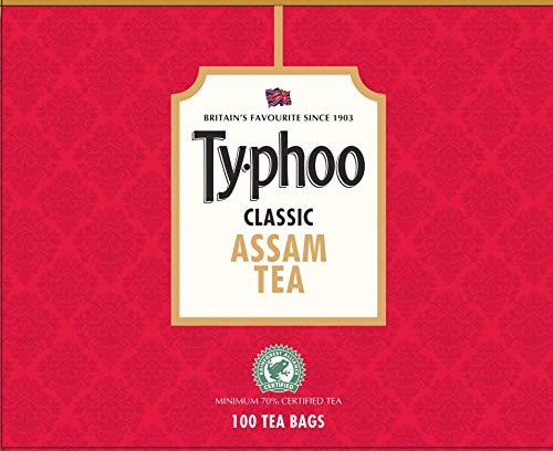 Ty-phoo Typhoo Pure Natural Green Tea Bags, 100 Bags & Typhoo Classic Assam Tea, 100 Tea Bags