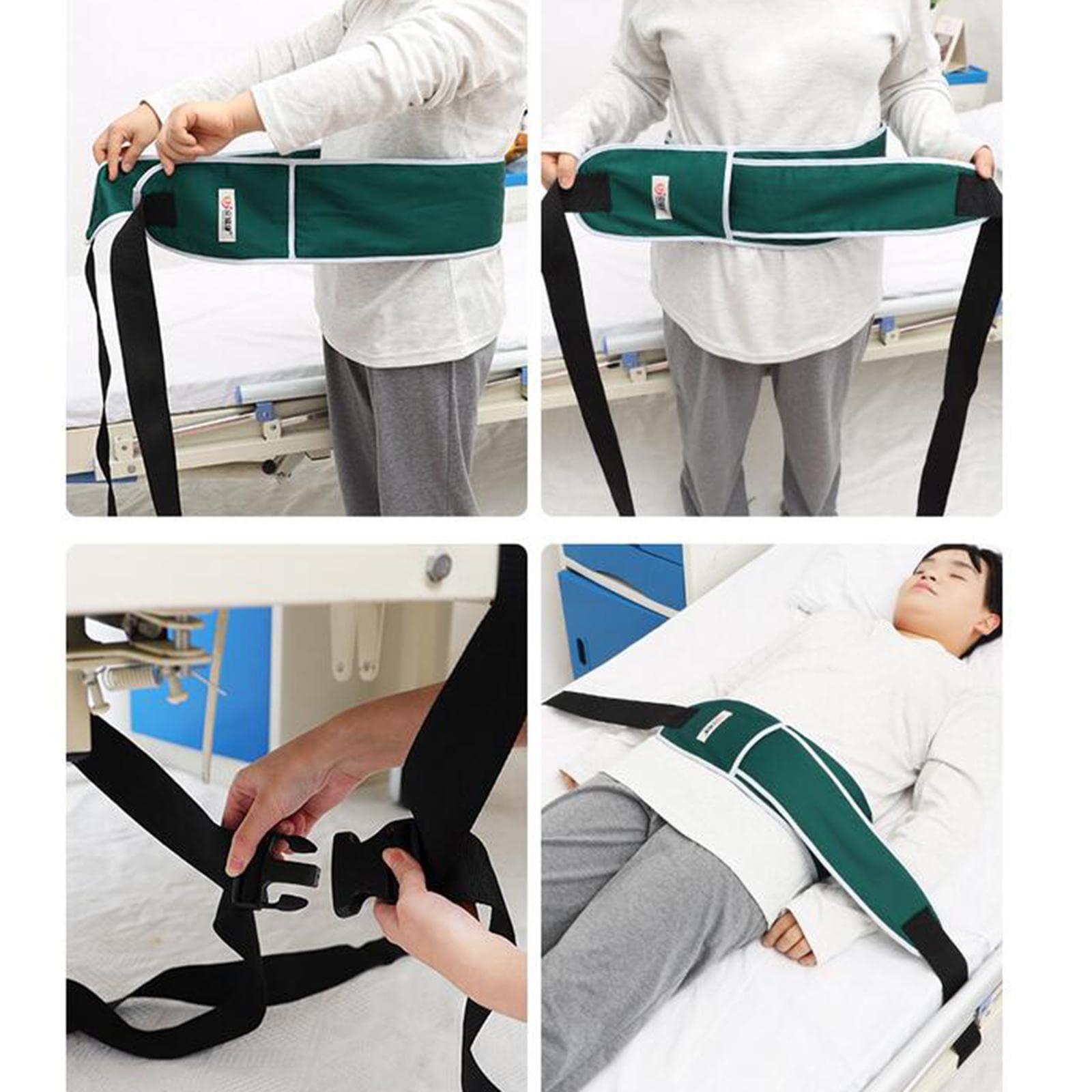 UJEAVETTE UJEAVETTE Bed Restraint Strap Adjustable Waist Belt for Patient Syndrome Elderly