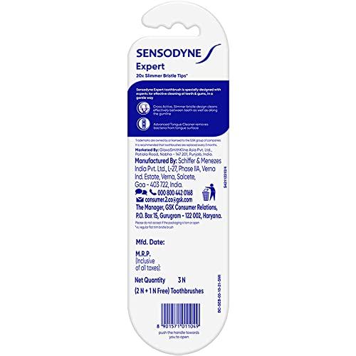 Sensodyne Sensodyne Expert 2+1 Toothbrush, Brush with Soft Bristles (Buy 2, Get 1 free)