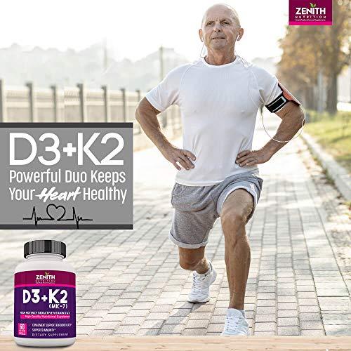 Zenith Nutrition Zenith Nutrition Vitamin D3 & K2 60 Veg caps | Bone Health | Boosts Immunity