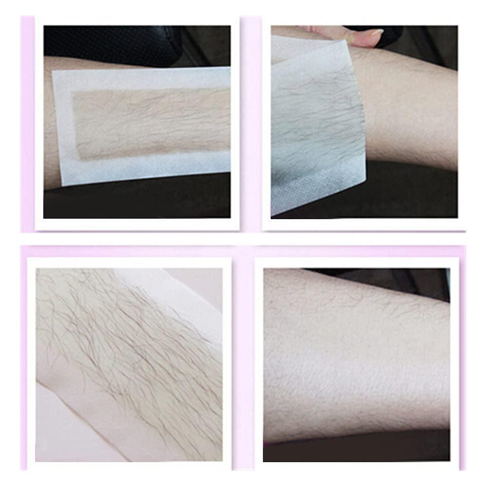 POOWE Hair Removal Wax Bean Body Hair Remover Hard Wax Beans No Strip Depilatory Hot Hard Wax Hair Removal Bean (Purple)-POOWE