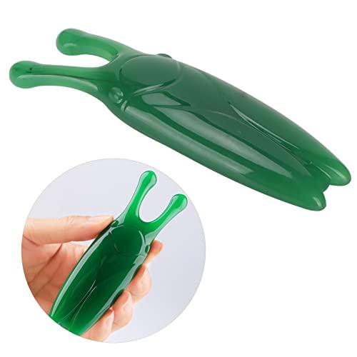 JAWL Gusha Facial Tools, Gua Sha NoseTool V Jawline For Face Puffiness Reduction (Green)
