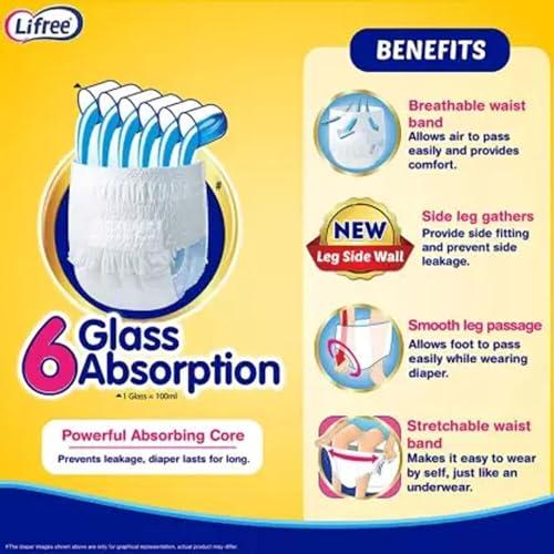 UNICHARM INDIA PVT LTD LIFREE EXTRA ABSORB M10 (PACK OF 8)