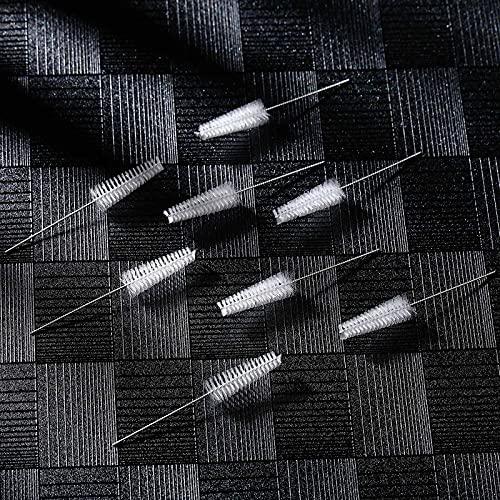 Patelai Hearing Aid Cleaning Tool Hearing Aid Vent Tube Brush Tube Cleaning Tool Small Pipe Brush for Clean Small Holes or Pipes (10 Pieces)