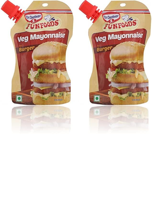 Generic Unique Dr.Oetker Funfoods Veg Mayonnaise For Burger 100g (pack of 2) Unique