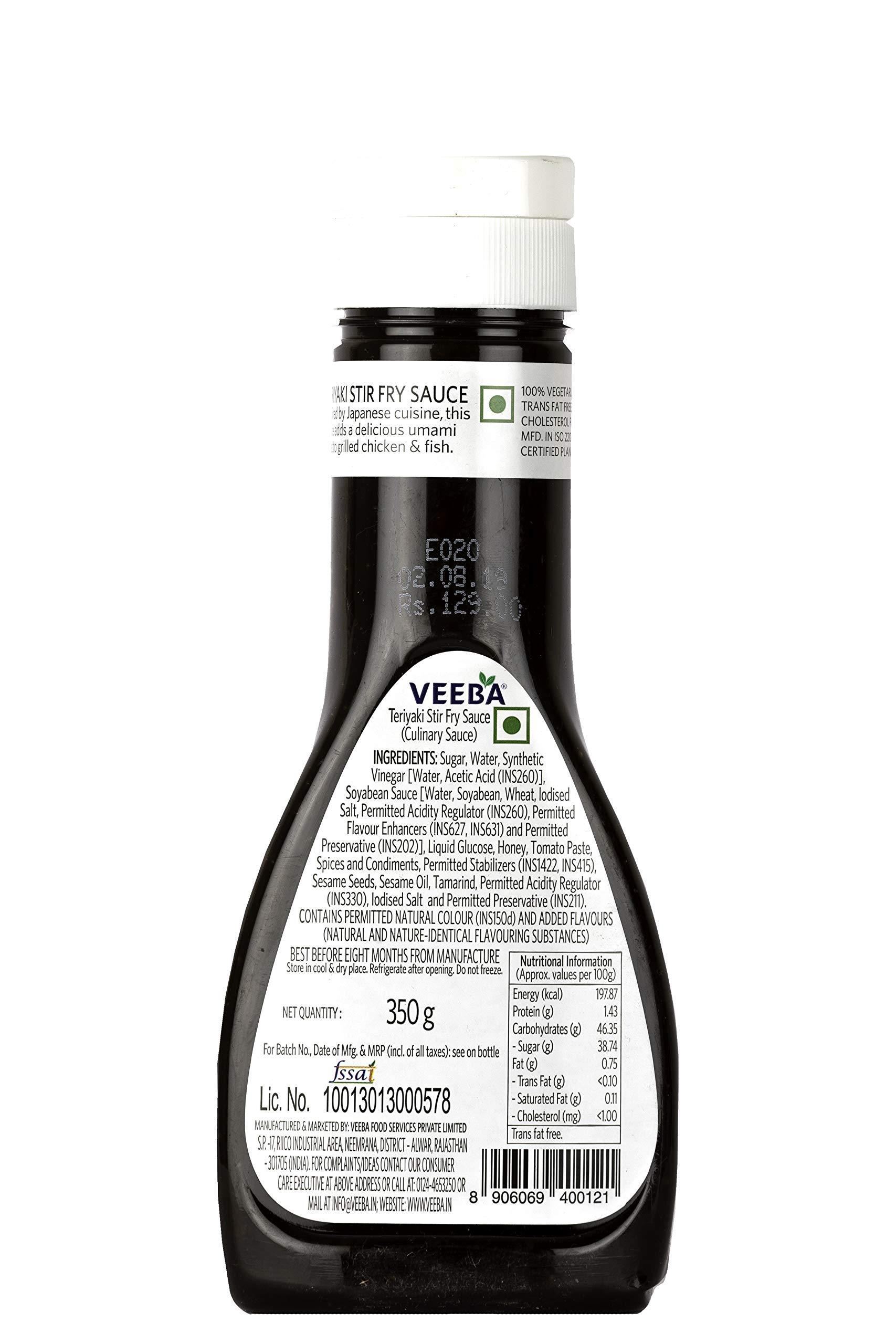 VEEBA Veeba Teriyaki Stir Fry Sauce, 350g Bottle