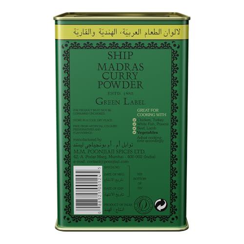 Ship Brand Ship Madras Curry Powder No 1 Exporter Of Curry Masala|15+ Authentic Whole Indian Spices Used|Multi-Purpose Use For Various Veg Or Non-Veg Curries & Sabzis- Curry Powder,1.391 Pounds