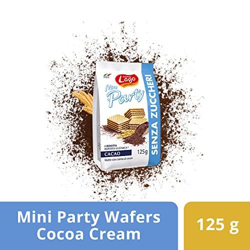Lago Lago Mini Party Sugar Free Wafer Cocoa | Crispy Wafer with Cocoa Cream - 125g