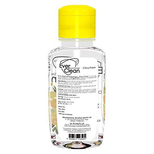 EverClean EverClean Hand Sanitizer Citrus Fresh 60 mL(Pack of 12)