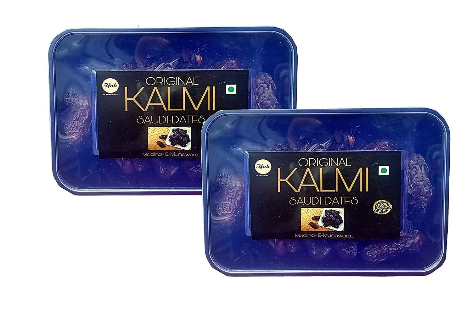 ifah Ifah Original Kalmi Saudi Dates 1kg (Pack of 2 Boxes 500g Each) | Rich in Nutrients