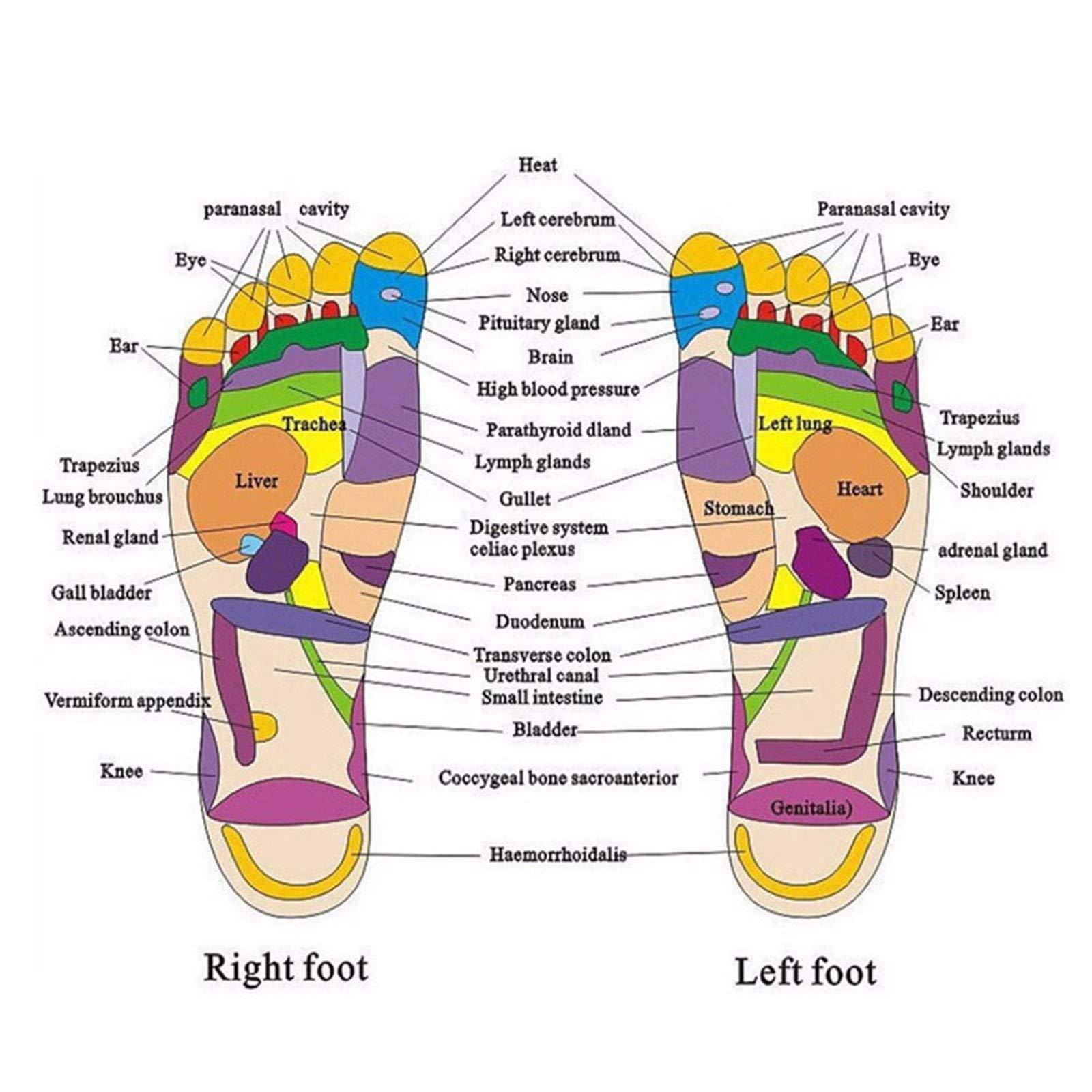 RYAP Acupressure Massage Slipper Foot Massager Jade Stone Acupoint Massage Slippers Shoes Reflexology Sandals for Men Women