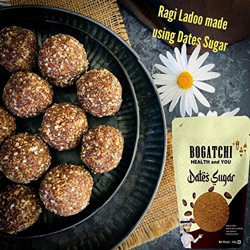 BOGATCHI BOGATCHI Sugar Free Natural Sweetner, Dry Dates Sugar, Dates sugar powder for kids, Arabian dates powder, Kharek powder, Dried Dates Powder, Natural dates Sugar for baking, Kharik Dates Powder-200g