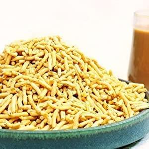 TK TRADERS TK TRADERS Ratlami Sev Spicy Sev Indian Snacks Namkeen 100% Tasty & Crispy Tea Time Snacks Namkeen (500 Gram)