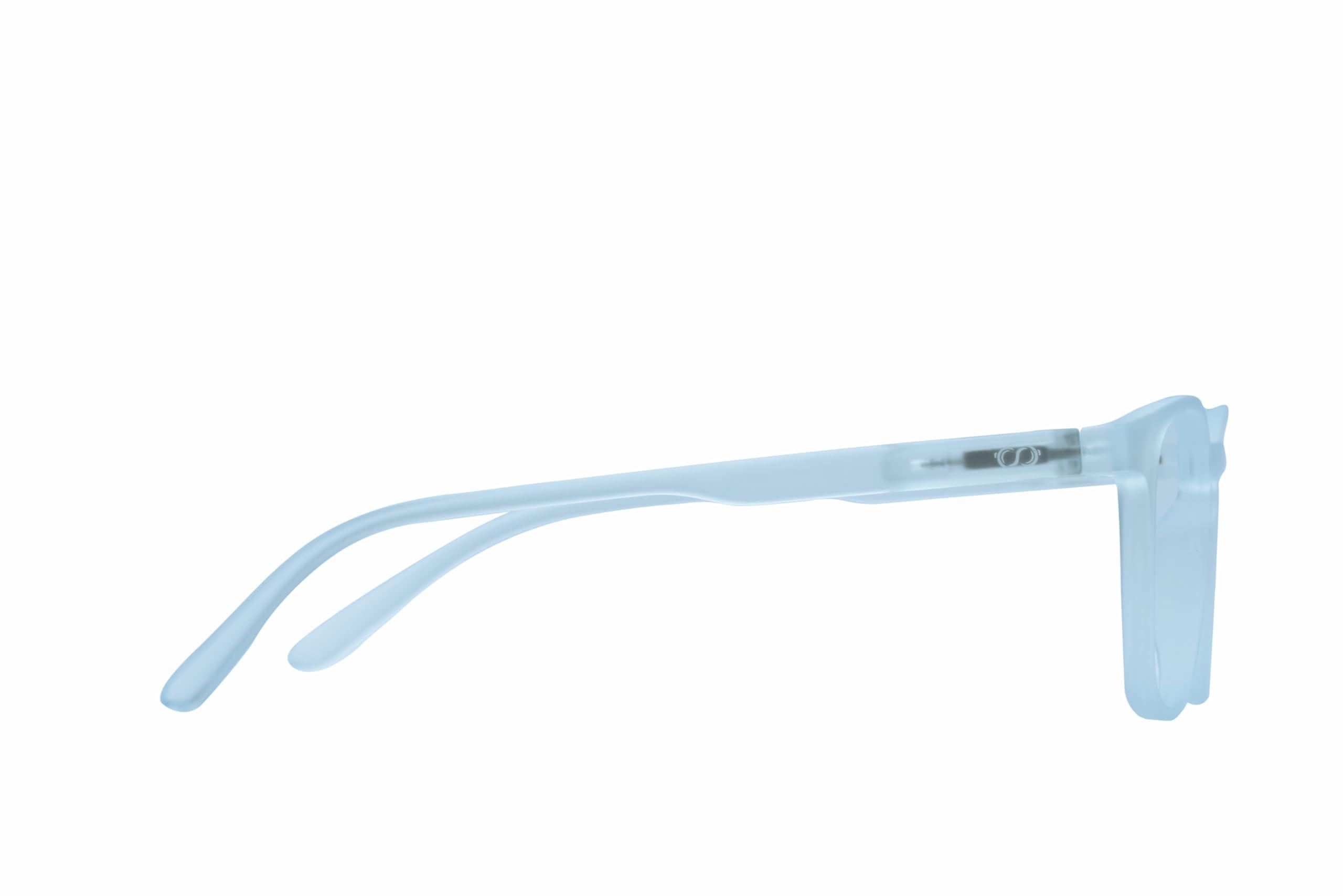 SPECX SIGHT SPECX SIGHT BLU zero power computer glasses | Anti Glare, Lightweight & Blocks Harmful Rays | UV Protection Specs For Men & Women (SKY BLUE)