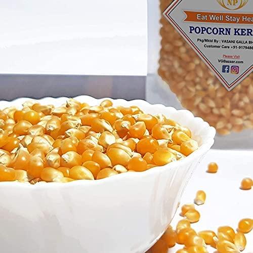 VGBNP VGBNP Popcorn Seeds & 100% Popping Kernels - Popcorn kernels soft, Popcorn Maize, Corn Kernels, Pop-Corn makka (Makai)- 5kg