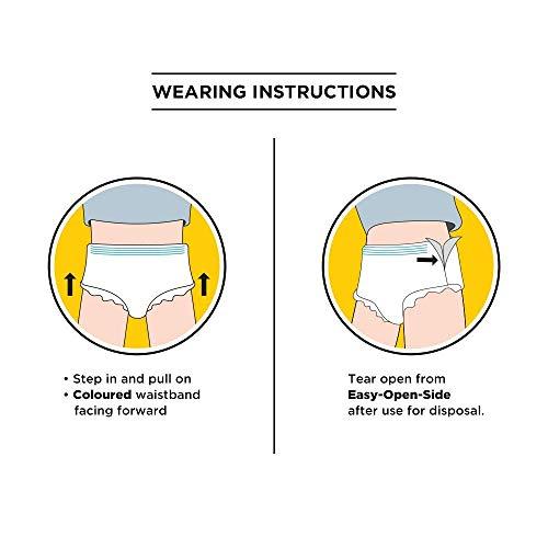 Friends Friends Classic Adult Diapers Pants Style - 20 Count (Large) with odour lock and Anti-Bacterial Absorbent Core- Waist Size 30-56 inch ; 76-142cm