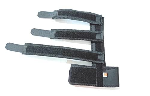 WITSOUL WITSOUL Two Fingers Splint Trigger Finger Adjustable Brace, Metal Straightening Immobilizer Splint Full Hand and Wrist Support fit Left and Right BOTH HAND (M)