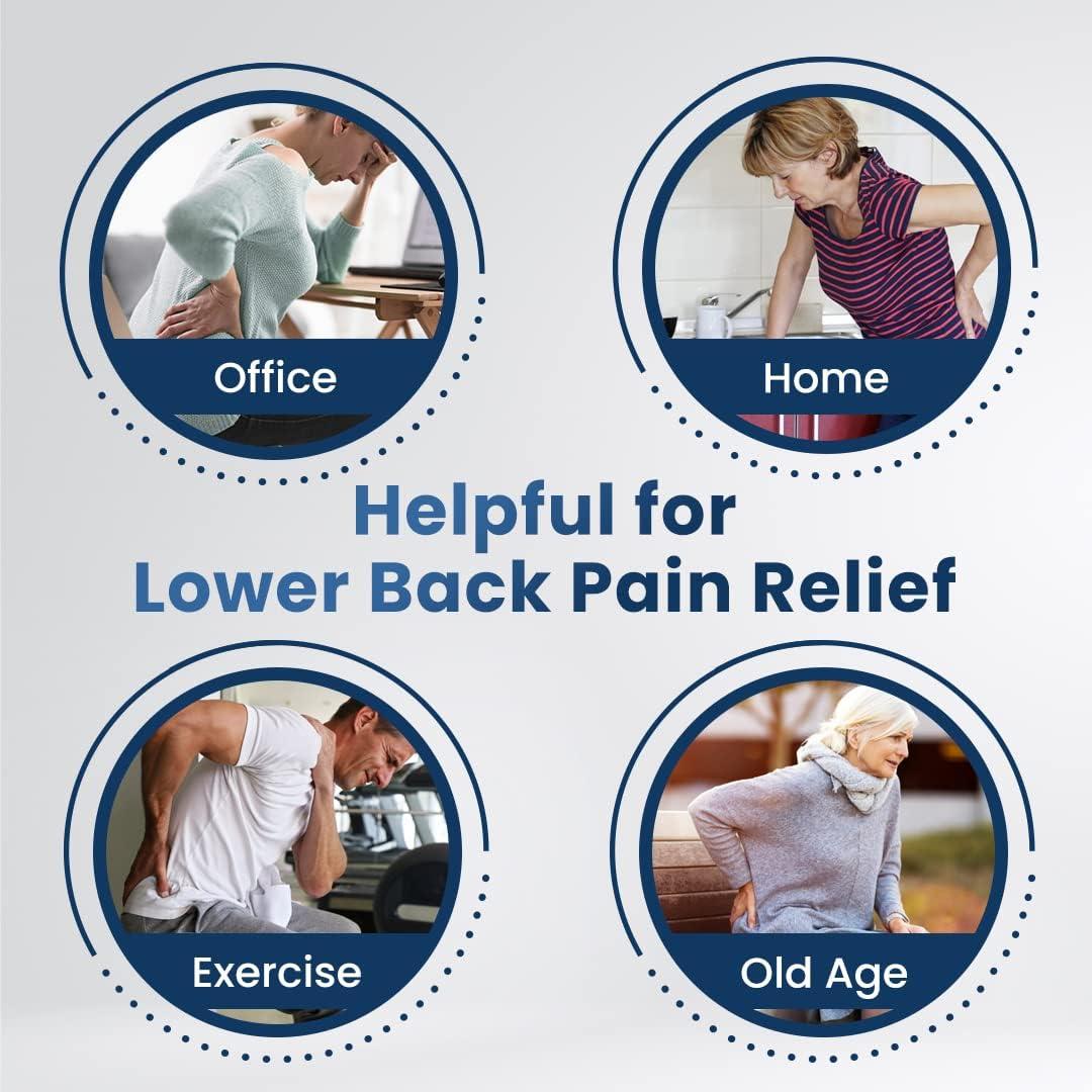 Dr Trust Dr Trust USA Lumbar Support Belt for Back Pain Relief, Orthopedic Adjustable Lumbo sacral Spine Strain Belt For Backache, Posture Corrector, Waist, Lower Back Support For Men/Women -329 (S)