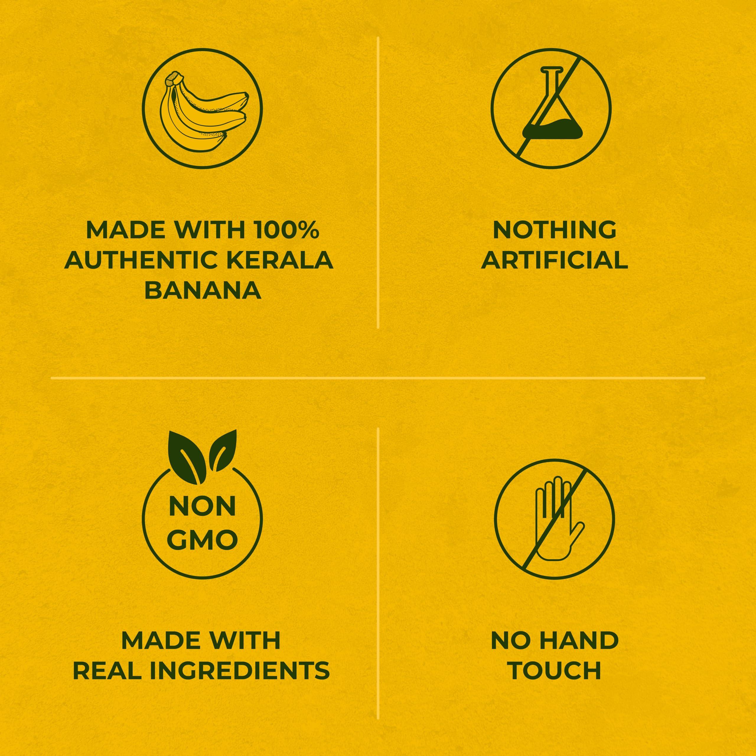 Beyond Snáck Beyond Snack Kerala Banana Chips Thin Crunch Crispy Snacks 600g (100g*6packs) - Party Pack (600gm (pack of 6), Original Style)