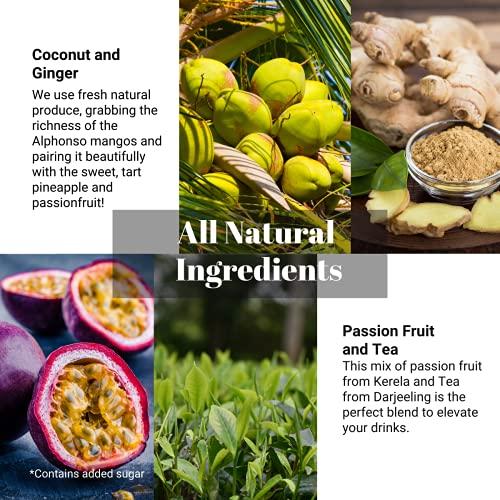 Swa Artisanal Syrups Swa Artisanal Syrups - Whisky Cocktail Mixer Combo, 100% Natural, Makes 24-30 Drinks - Pack of 2 Syrups (250ml x 2)