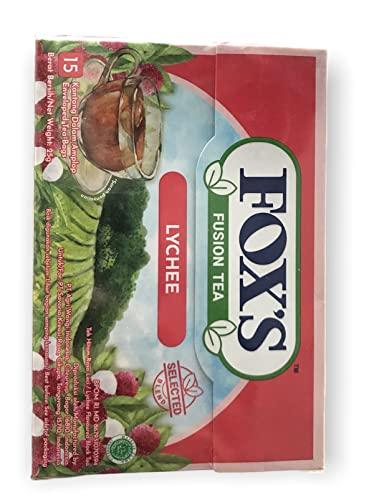 Chef's Need Fox's Fusion Mixed Berrie And Lychee Flavoured Black Tea 15 Enveloped Tea Bags In Each Box 25g Each