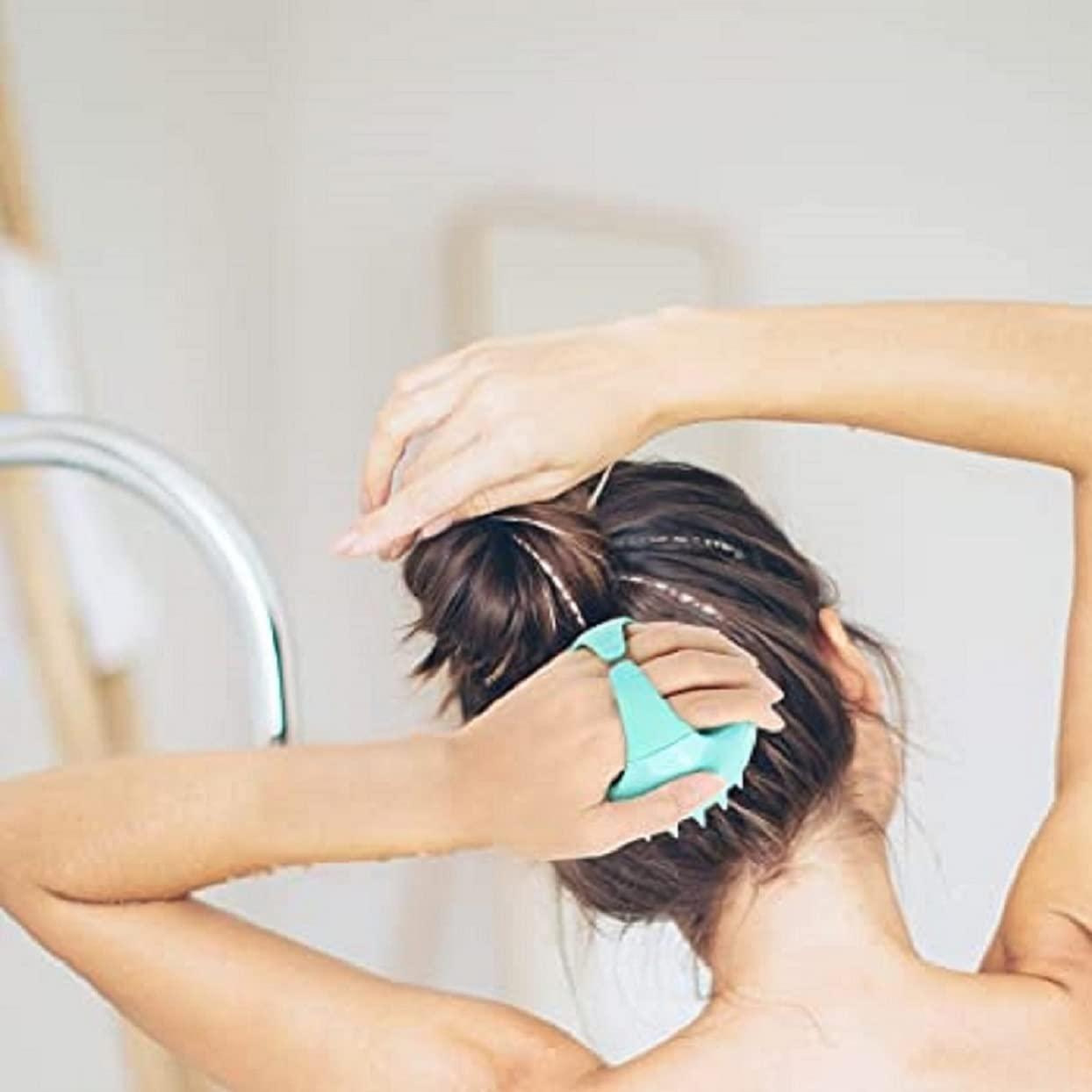 MOBDESK MOBDESK Hair Care Thermal Head Spa Cap & Hair Massager Treatment With Nourishing Heating Cap Hair Spa Steamer Hair Shampoo Brush Silicone|Massager For Hair Growth Head Massager Steamer - 4764