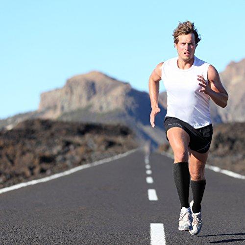 Double Couple 4 Pairs Compression Socks for Men and Women 20-30 mmHg Compression Stockings