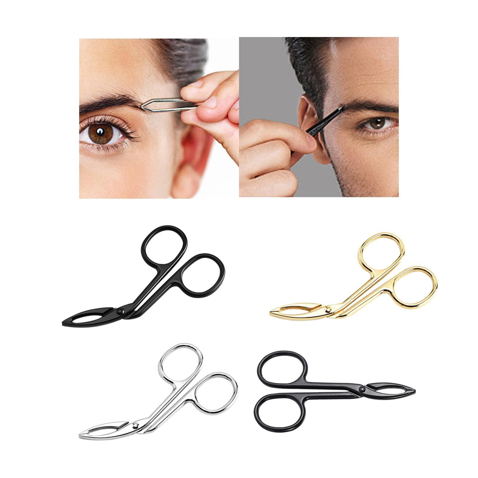 T.O.G. T.O.G. Eyebrow Tweezers Scissors Handle Comfortable Grip Flat Tip Tweezers Trimming Black Health & Beauty | Shaving & Hair Removal | Tweezers