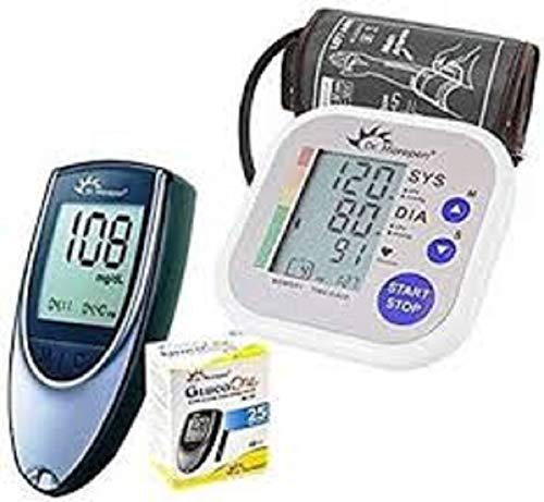 DR. MOREPEN Dr. Morepen BP02 Blood Pressure Monitor and BG03 Glucose Check Monitor Combo (Black)