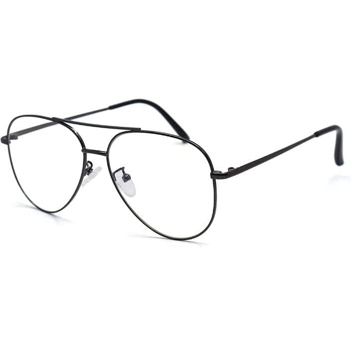 Cloud Eyewear Cloud Eyewear Reading glasses for Men and women (Anti glare) Near vision glasses Uv Protected +1.00 +1.25 +1.50 +1.75 +2.00 +2.25 +2.50 +2.75 +3.00 Black Aviator (1.00)