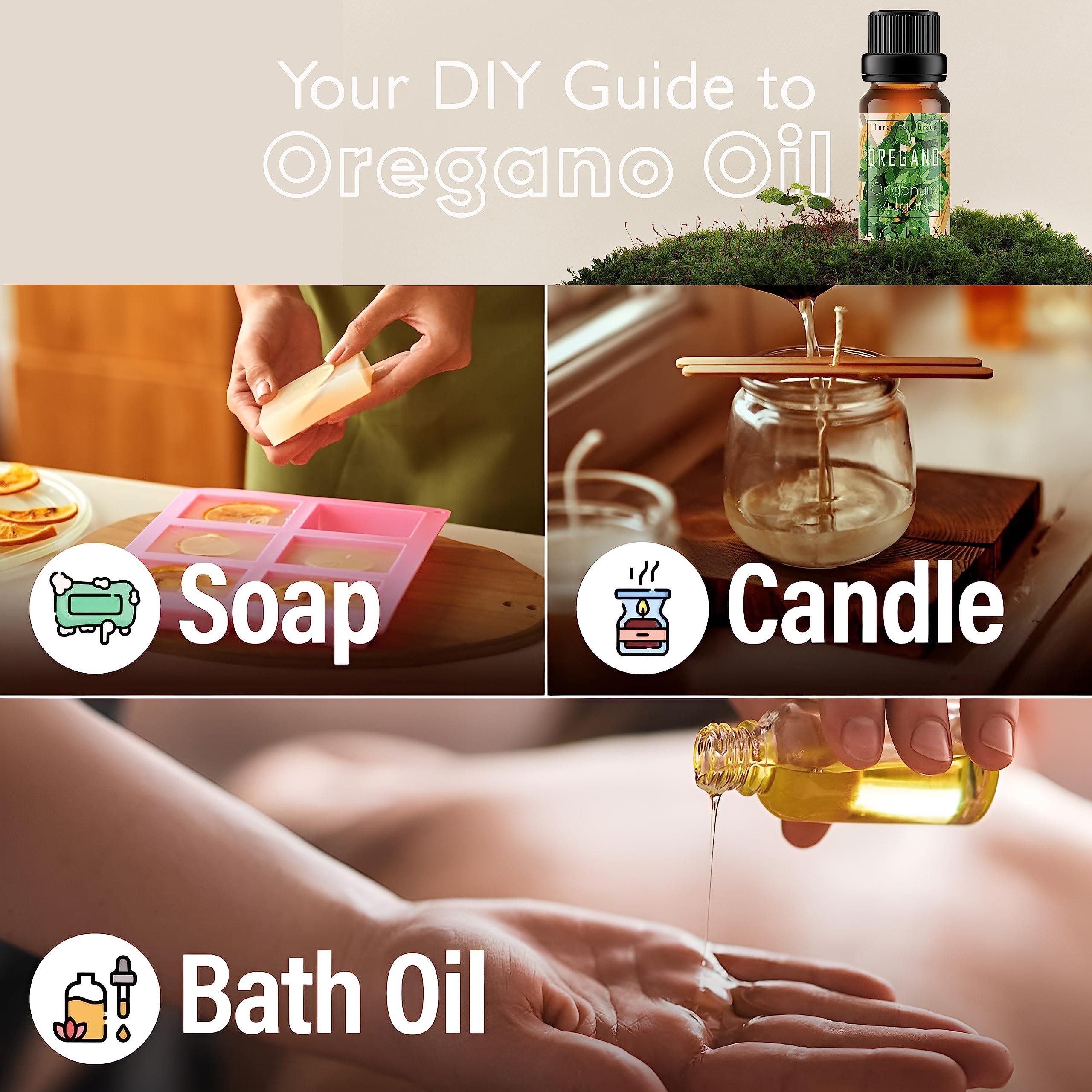 ESSLUX Esslux Oregano Essential Oil for Soothing Sensitive Skin - Therapeutic Grade Oregano - Perfect for Aromatherapy, Sensitive Skin, Health & Breathing - Use in Diffuser or on Skin - 15 ML