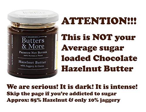 Butters & More Butters & More Vegan Hazelnut Butter With Dark Cocoa & Palm Jaggery (200G). Healthy Chocolate Spread.