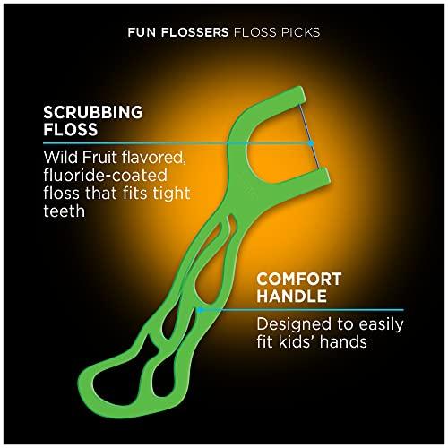 DenTek DenTek Kids Fun Flossers, Wild Fruit, 90 Count