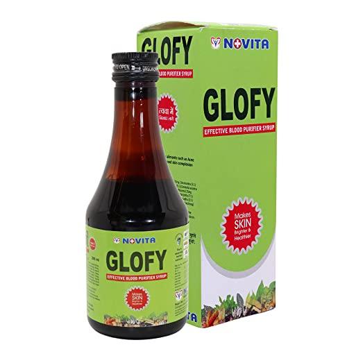 NOVITA Glofy Syrup | Blood Purifier | Blood Purifier Syrup for Glowing Skin | 200 ml