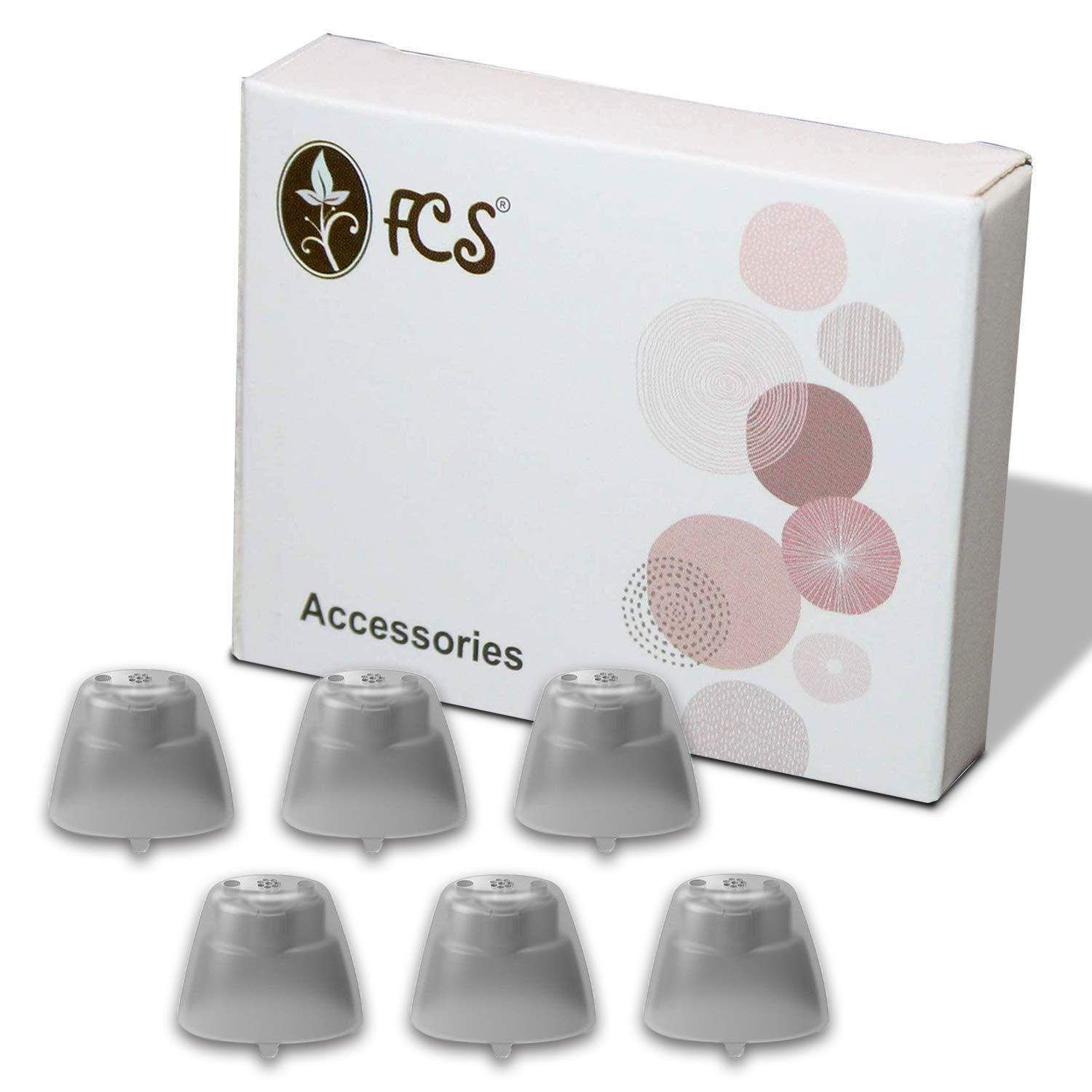 FCS FCS Pack of 6 Click Sleeve for Siemens Signia Intuis 2 Click- CIC (Vented-Medium)