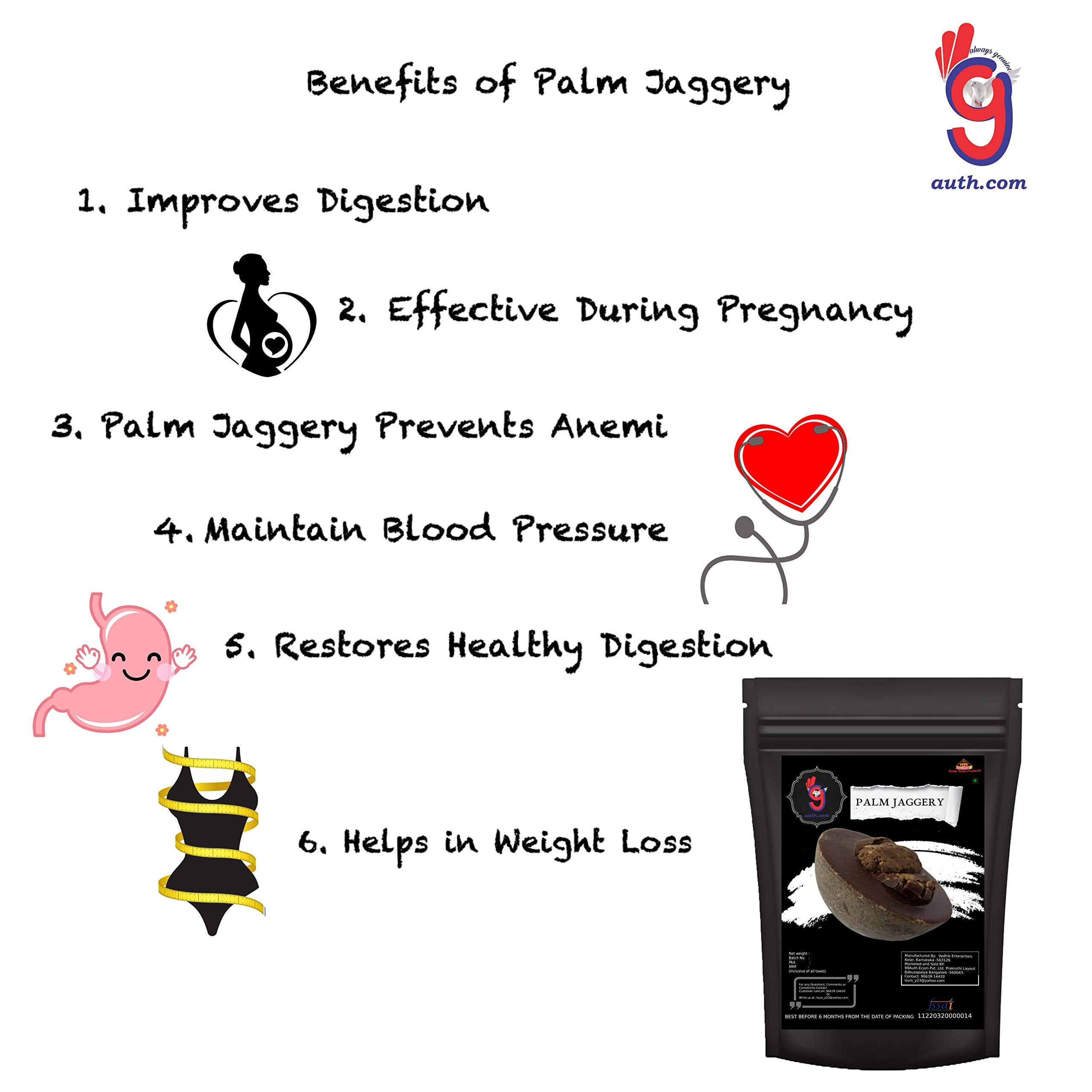 99Auth 99Auth Palm Jaggery 250g Organic No Chemical Natural (250 g)Original Palm Jaggery Also Known as Karupatti