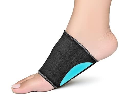 GELRIDE GELRIDE Plantar Fasciitis Gel Arch Support Cotton Sleeves Pair (Made in India) for Foot Pain, Fallen Arches, Achy Feet Problems - Reusable and Washable for Men and Women (XL Size, 2 Pairs)