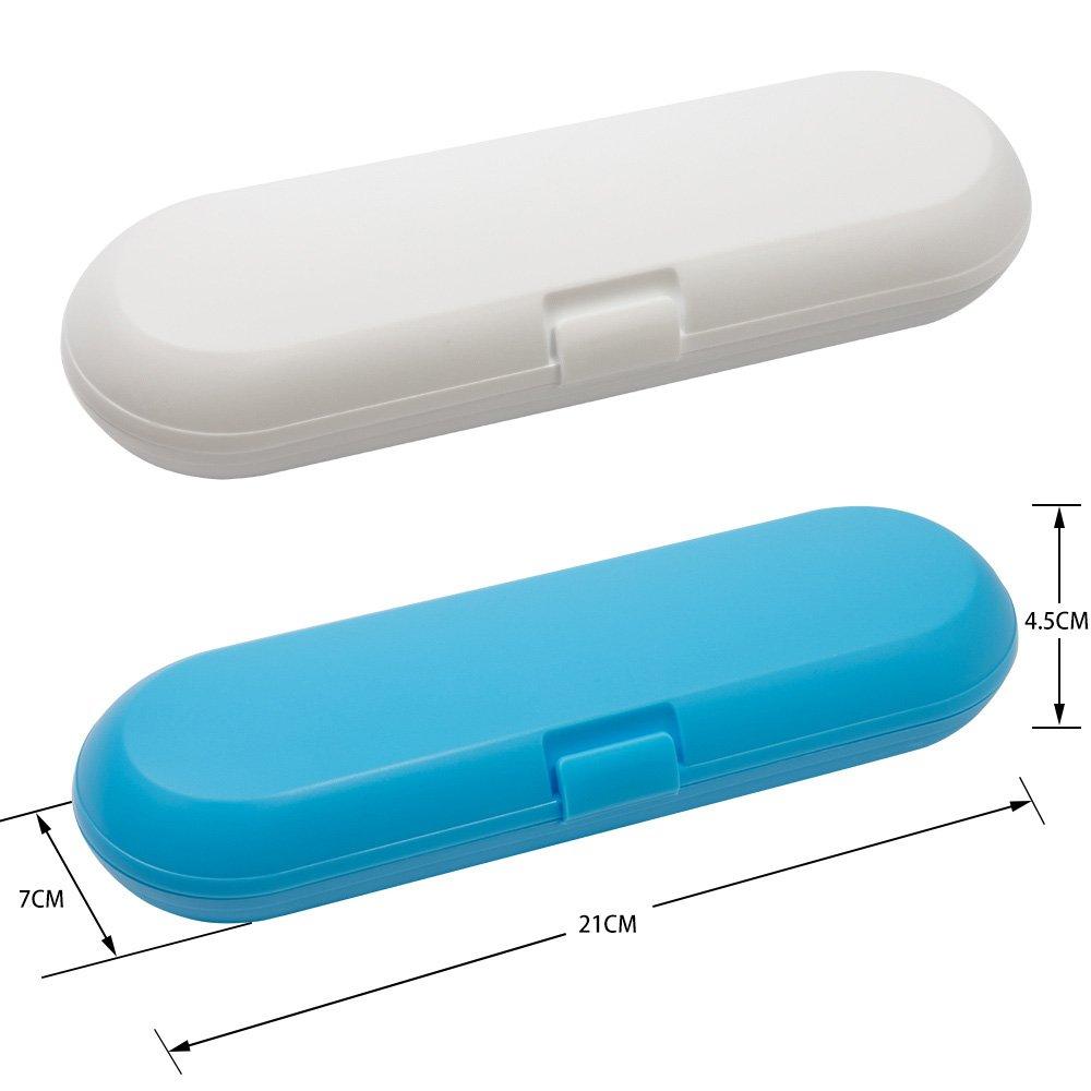 Nincha Plastic Electric Toothbrush Travel Case for Oral-B Pro Series, 2 packs (Blue&White) ââ‚¬¦